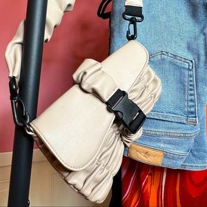 The Kimmy Ruched Crossbody Saddle Bag